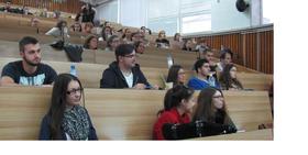 The students during the lecture