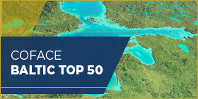 Coface Baltic Top 50 - 2019 - map of region