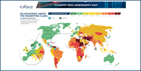 Coface country risk map